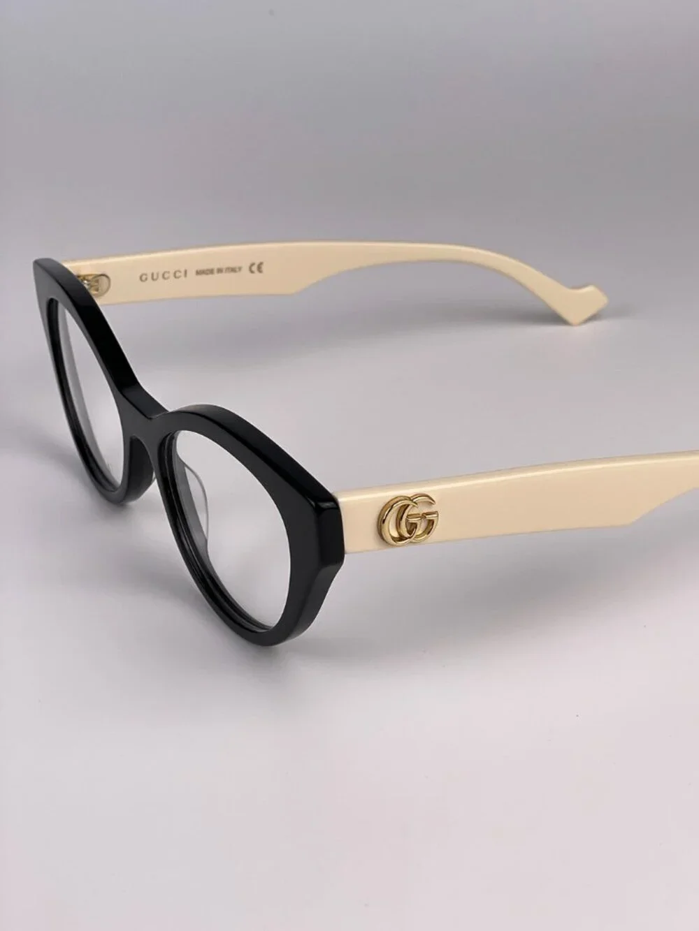 GUCCI GG0959O 002 BLACK/IVORY CAT EYE EYEGLASSES